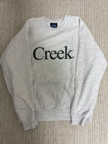 Creek 로고 그레이 맨투맨