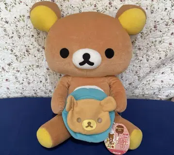 리락쿠마 파랑 파우치 포함 봉제 인형 약 30cm