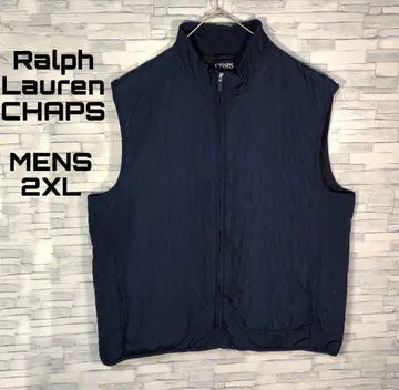[ 빈티지 ] 랄프 로렌 CHAPS 충전솜 다운 베스트 2XL 네이비