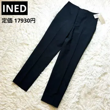 택 포함 새상품 INED 슬랙스 팬츠 M 블랙