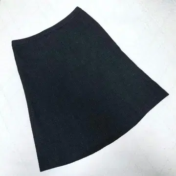 UNTITLED 트위드 스커트 무릎 기장 L 상당 네이비 심플 안감 있음