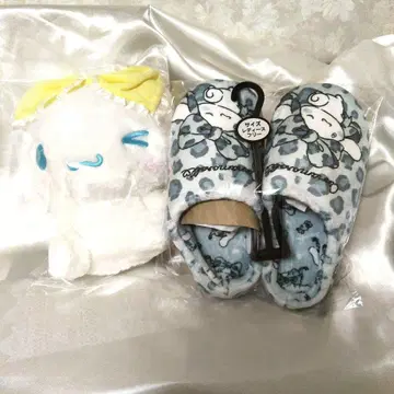 산리오 시나모롤 슬리퍼 & 큰 리본 BIG 봉제 인형
