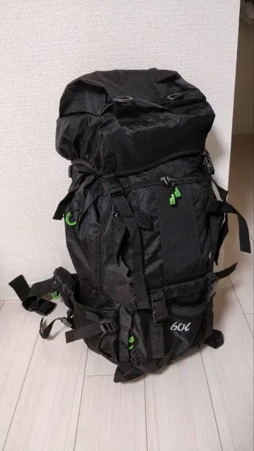 60L 블랙 백팩
