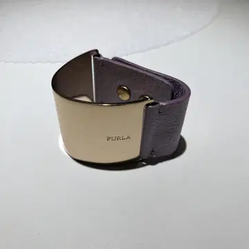 FURLA 뱅글 팔찌 가죽 퍼플