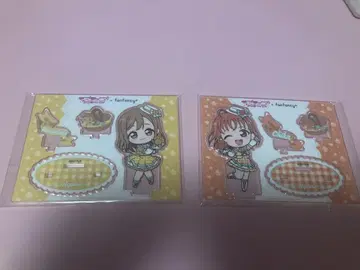 Aqours 미니 캐릭터 아크릴 스탠드 치카 하나마루 세트