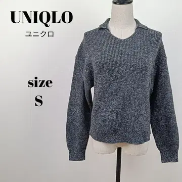 [ a1944 ] UNIQLO 새상품급 믹스얀 폴로 스웨터 S 그레이