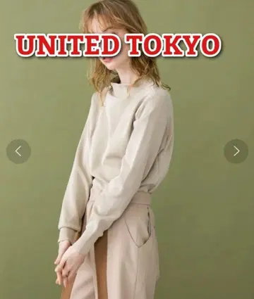유나이티드 도쿄 아웃라스트 보트넥 니트 베이지