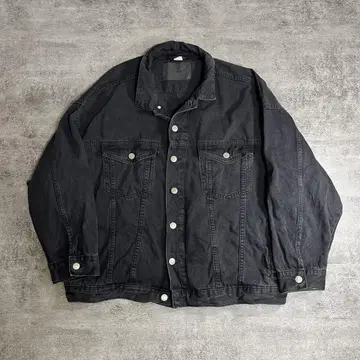 H&M BLACK 데님 자켓 블랙 데님 자켓