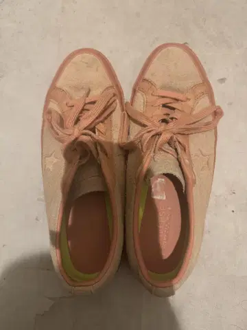 컨버스 원스타 스웨이드 핑크 스니커즈