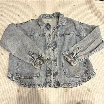 ZARA 데님 자켓 M 사이즈 얼룩 있음 빅 여성용 아우터