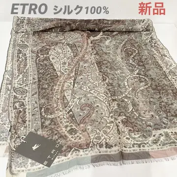 [ 새상품 ] 에트로 스톨 페이즐리 무늬 숄 실크 이탈리아제