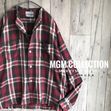 빈티지 미국산 MGM collection 플란넬 셔츠 그런지 구제 의류