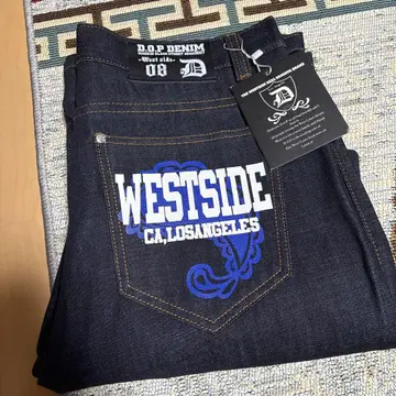 d.o.p denim 데님 팬츠 백 프린트