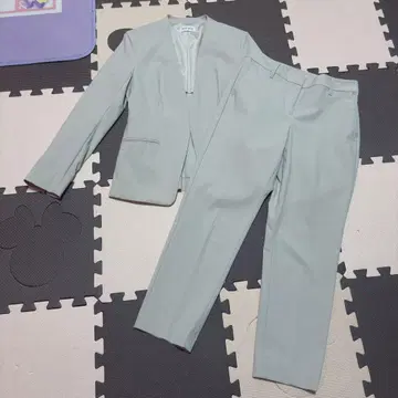 PLST 노카라 슬림핏 셋업 S