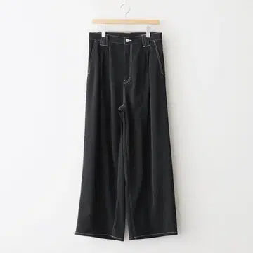 YOKE 3 PLEATED WIDE-LEG TROUSERS