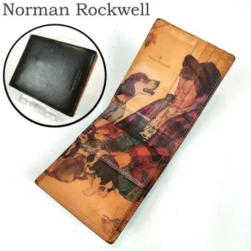 고품질 Norman Rockwell 노먼 록웰 접이식 지갑 블랙