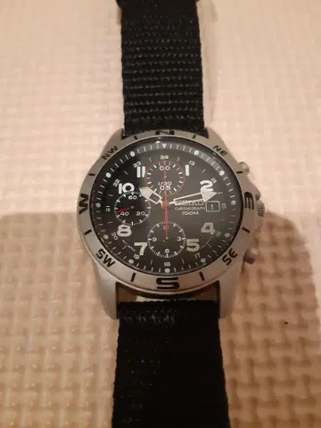 SEIKO SND399 세이코 크로노그래프 밀리터리 시계