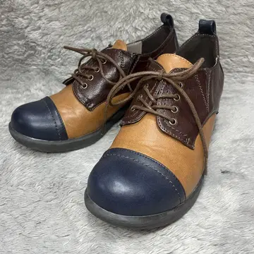 키다리 아저씨 통굽 부츠 멀티 컬러 부츠 24.5cm