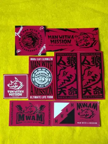 MAN WITH A MISSION 스티커 쟝켄조니