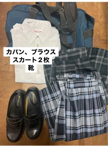 보스턴 백, 블라우스, 스커트 2장, 신발 세트