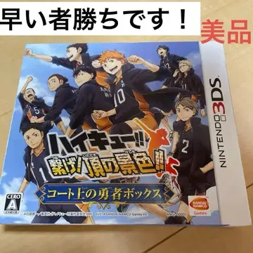 하이큐 3DS 최초 한정 코트 위의 용사 박스 카세트 외 미사용 레어