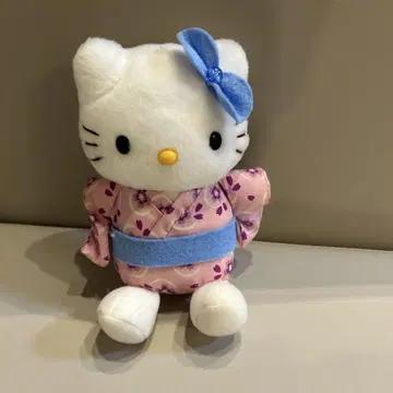 헬로키티 봉제 인형 유카타 부채