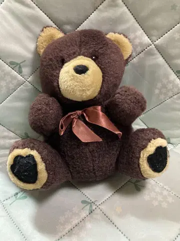 브라운 곰 봉제 인형 쇼와 레트로 중국산