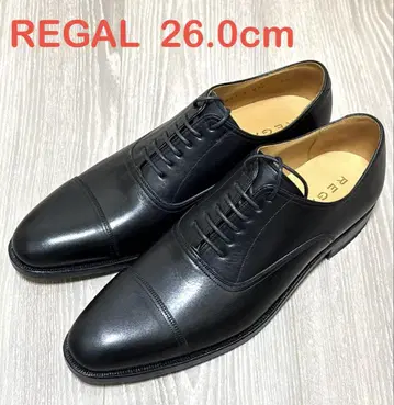 [ 미사용 새상품 ] REGAL 스트레이트 팁 26.0cm 블랙