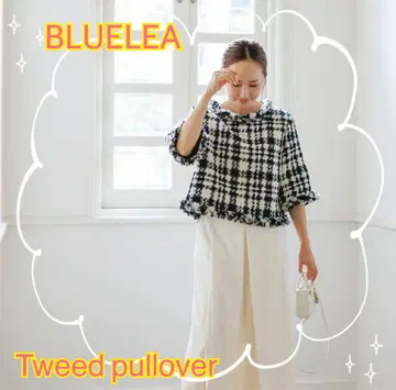 bluelea Tweed pullover 블루레아 트위드 풀오버