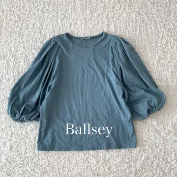 Ballsey 컴팩트 코튼 저지 볼륨 슬리브 풀오버
