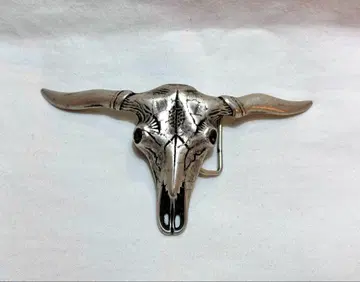 버팔로 스컬 버클/벨트 빈티지 미국 USA 웨스턴