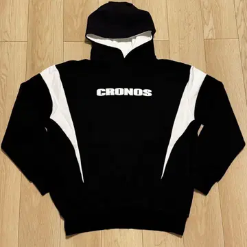 크로노스 맨투맨 후드티 후디 블랙 화이트 M CRONOS 새상품