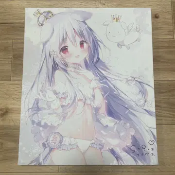 시라타마코 10주년 기념 캔버스 아트 친필 사인 포함