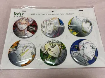 WIT STUDIO 캔뱃지 컬렉션 6개 세트 3 진격의 거인