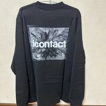 icontract 블랙 긴팔 티셔츠