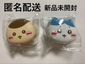 치이카와 (먼작귀) 얼굴 미니 실리콘 파우치 하치와레 밤만쥬