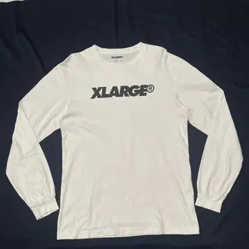 XLARGE 센터 로고 롱 T 화이트 스트릿 엑스라지