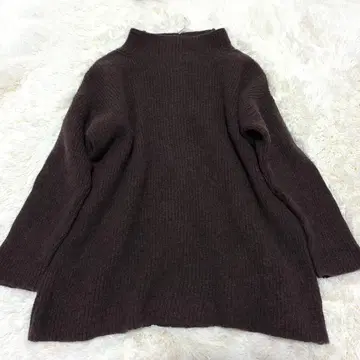 mizuiro ind 울100% 보틀넥 풀오버 F 사이즈