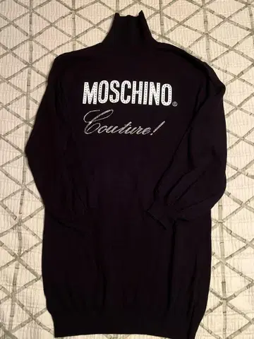 MOSCHINO teen 터틀넥 스웨터 블랙 164 키즈