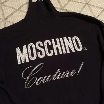 MOSCHINO teen 터틀넥 스웨터 블랙 164 키즈