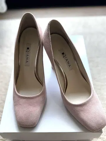 다이애나 스웨이드 펌프스 라이트 핑크 실키 22cm
