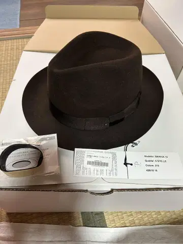 파니짜 파니짜 중절 펠트 햇 다크 브라운 계열 XL 사이즈
