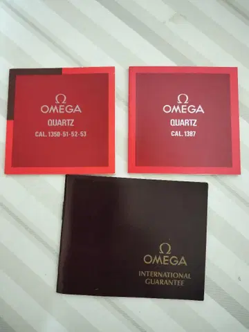 OMEGA 설명서 안내서 보증서 세트
