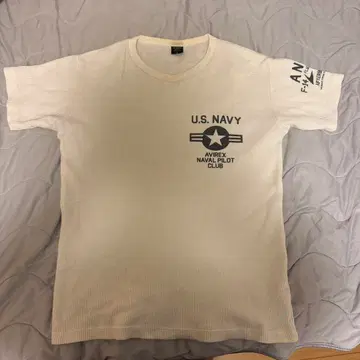 AVIREX U.S. NAVY 티셔츠 화이트
