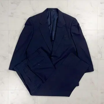 새상품급 고타이리쿠 핀스트라이프 패턴 셋업 블랙 사이즈 4L*GD808