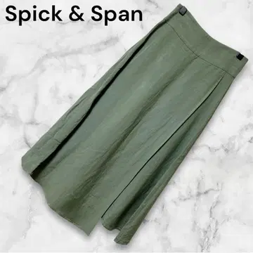 [ Spick & Span ] (F) / 슬릿 롱 스커트 린넨 혼방