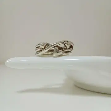 실버 925 하트 모티브 반지