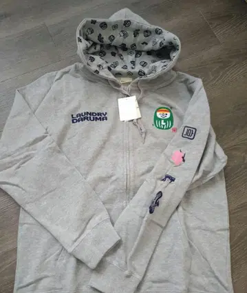 LAUNDRY DARUMA 그레이 후드티 L 사이즈
