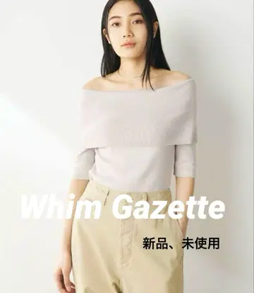 택 포함 새상품 Whim Gazett 윔 가젯 오프숄더 니트 풀오버