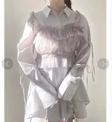 dazzlin 2way 튤 뷔스티에 택 포함 미사용 새상품